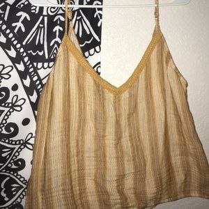 American eagle boho open back tank top